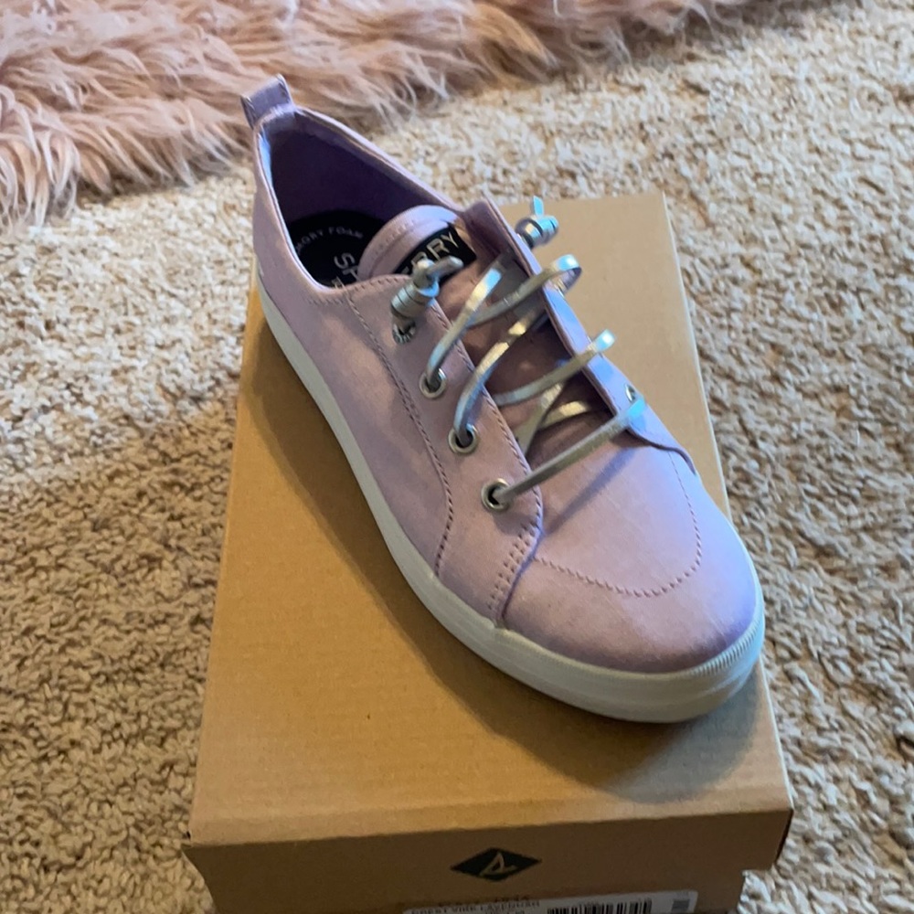 Brand new Sperry lavender size 2